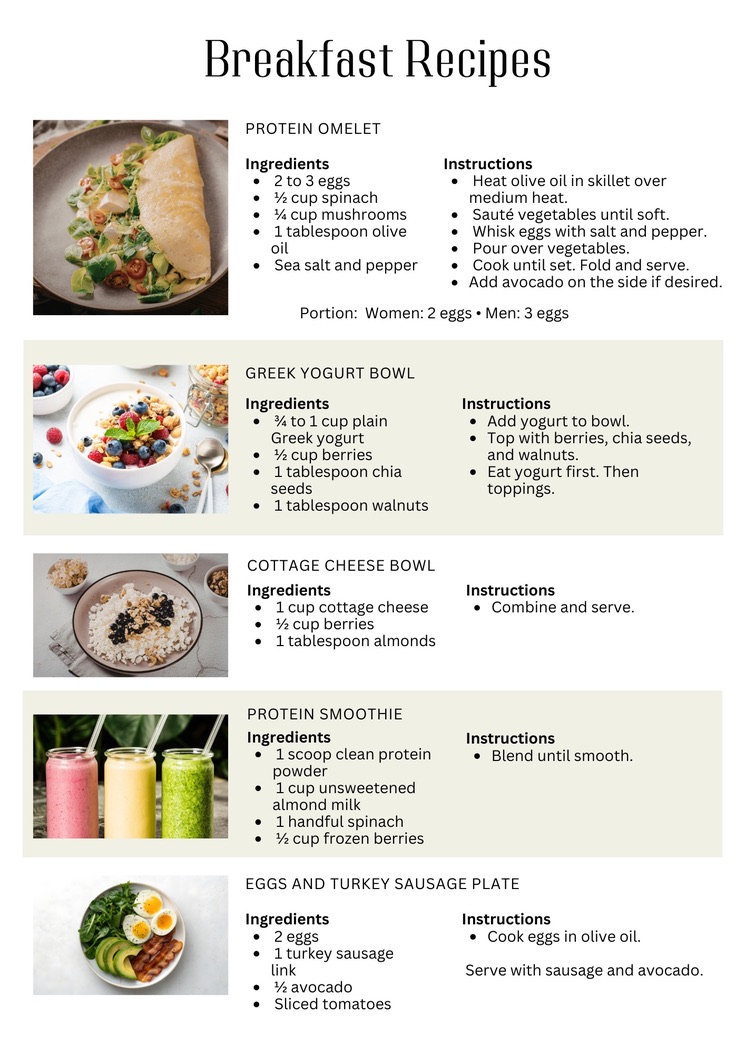 Breakfast recipes
